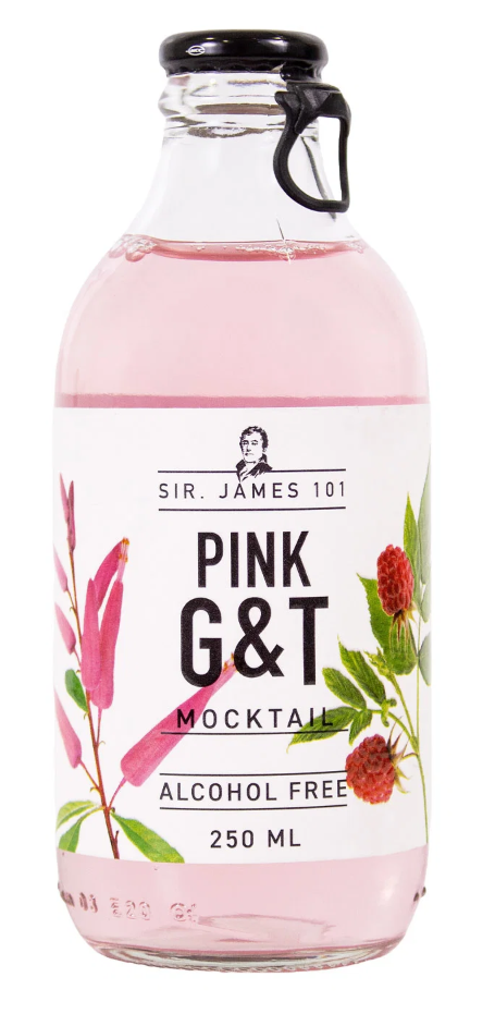 Mocktail alkoholfrei - Pink Gin Tonic